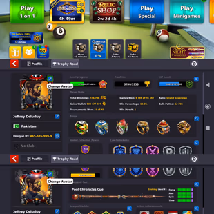 🌟 LEVEL 336 🌟 ALL 20/20 LEGENDARY CUES OPEN || 500 MILLION COINS || OLD RARE LUXURY COLLECTION || FULL ACCESS  - Image 1