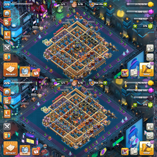 🔥FULL MAX TH-16 NEW TO TH-17🔥XP-226! 13X EPIC EQUIPMENTS! CYBER SCENRY! HEROES:-95-95-76-70-45-1! NICE PETS! BEST DEAL - Image 1