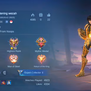 ML 250 143skin85hero66level  Libra shiryu Chou Sagittarius Seiya Badang LUCKYBOX moskov Epic Balmond Epic Freya Gaara V - Image 6