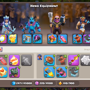 💫[ TH-15 NEAR MAX ]💫5'000 GEMS || 11X EPIC EQUIPMENT || DEFENCES MAX - WALLS MAX || HEROS: 82-82-69-63-40 ||  - Image 6