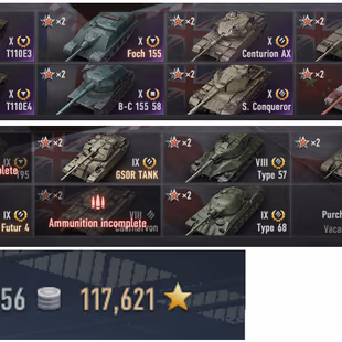[WOT EU] Full access [Tier X - 17] [Premium Tanks - 15] [Tier VIII-IX - 13] - Image 1