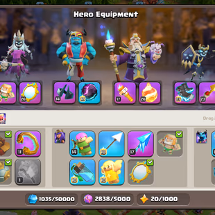 Th16 Almost Max | Hero-95-95-80-70-45-15 | Equipment-12-Epic Almost Max | Defenc Wall Max | XP-208 | NC-Yes | BEST-DEAL  - Image 5