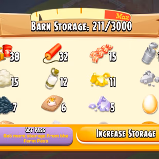 [FLASH SALE] 😁 SUPERB HAYDAY ACC| LEVEL 51 |3K BARN STORAGE| 800 SILO STORAGE| 231 GEMS | 1.3M COINS|INSTANT DELIVERY🚚 - Image 3