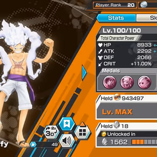 [4175][IOS+ANDROID] 4 EX - Light Luffy + Blackbeard + Akainu + Yamato , Support 136 , Goof Medal - Image 3