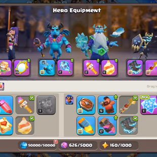 🔥[ TH-18 NEAR MAX ]🔥 6 EPIC MAX: GG-SB-AF-RS-EB [MAX] | MM [20] -19X EQPMNT MAX || HEROS: 99-105-73-80-55-13 || - Image 6