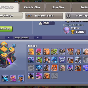 TH 14 FULL MAX | XP 209 | 80-80-60-60-30 | SKINS | 2.6K PLUS GEMS | NC AVAILABLE | FULLY ACCESS AND INSTANT DELIVERY - Image 3