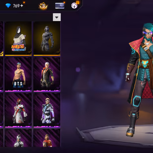 X209|Lvl 67|CONQUEROR TITLE|65 CHARACTER|213 COSTUME|52 VEHICLE|226 WEAPON(1 EVO+31 MYTHIC)|MAJESTIC WOODPECKER LVL 3|DI - Image 5