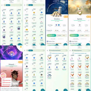 1912 Level 70 Eternatus Shiny GMax Charizard x3 (2 has Rare Dark Skies Background) Uxie100 Mesprit100 - Image 5
