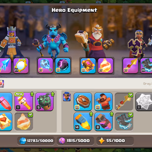 259-XP | TH18 NEAR MAX | GG-MAX!SB-MAX!FA-MAX!MS-MAX!FB-MAX!RS-MAX | HERO-100-100-85-75-50 | SKINS / ITEMS / RANK / BEST - Image 8