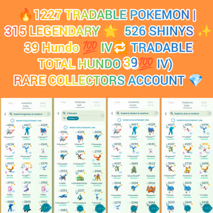 🍓2017 OG ACCT LVL 70 | RAYQUAZA HO-OH LUGIA  / 1227 TRADABLE / 340 LEGENDARY / 526 SHINY / 39 HUNDO 💯IV) 19M STARDUST  - Image 8