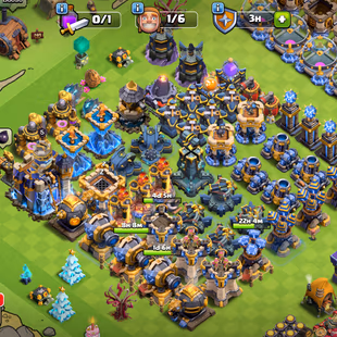 RR💥TH 18 [ FULL MAX ] DEFENCE💥HERO 105/105/80/80/55 | 9 EPIC MAX 642 STARRY ORE | 2 HELPER MAX | 3438 WARSTAR | XP-250 - Image 3