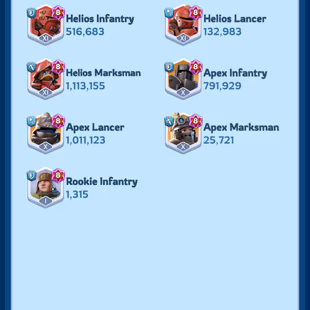 8 - FC 8 | Power 602M  | 34 Hero | VIP 9 | 11 Skin | Full Helios | 908k Gems | INSTANT DELIVERY! - Image 2