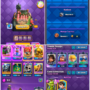 30 Evolutions Premium | 26 Lv16 | 66 Elites | All Max Cards | KT 16 | 27 KT Skins | 269 Emotes | Xp 79 - Image 1