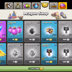 T34-TH16-2.114 Medal War League-XP 258 BK89 AQ90 GW68 RC41 Milion 71-Nice Troops-Good Magic Items-Skins Hero-Good Base - Image 6