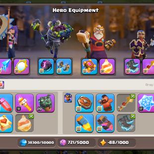 [F1]🔥 6X HEROES MAXED 🔥TH-18 MAX DEFENCE | 8X EPIC EQUIPMENT MAX | REST HIGH LVL | 4900 WAR STAR | XP 252 | CHEAP DEAL - Image 7