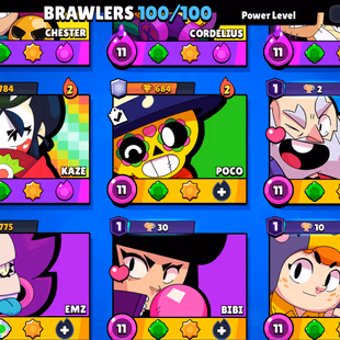 3v3 WINS | 71.4K TROPHY - 265X SKINS | 100/100 BRAWLER | 50X MAX | 32X HYPER | 57-GEM | DELIVERY INSTANTLY - Image 8