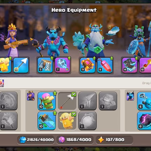 🚀TH16 SEMI MAX🚀HEROS LVL 58-70-37-37-15 | 9 HEROS SKIKS | 389 CWL MEDALS | EPIC EQUIPMENT | - Image 8
