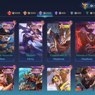 EMBLEM MAX HERO MAX SKIN 562 EX IMO LEGEN 3 CC 5 KOF KARINA DYROTH AOT MARTIS ASPIRANT FANNY RUBY CHANGE GUIN DUCATI - Image 7