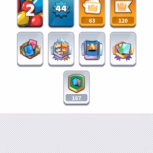 Level-44 || 15 Level Card 3 || 14 level Card 8 || 1200 Gems || Nc  Yes || 8700 Trophy || 63 Emote - Image 8