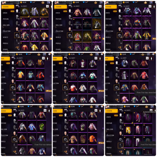  Rare Free Fire EU Account  | OG  Old Year Account | Harry Potter Pants || Black Bandit Outfit - Image 6