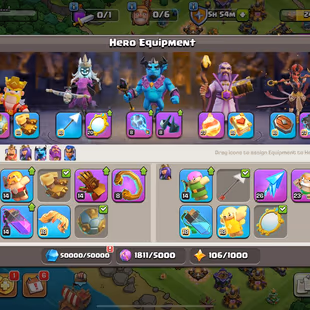 🔥ALL APPRENTICE MAX 💎HEROES MAX -TH 18 -34 EQUIPMENT - 1K GEMS - RENAME 500 - CHEAP - AVAILABLE  - Image 3