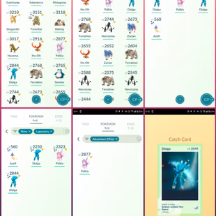 20]👹 SHINY DIALGA PALKIA 👹(LEG 51) (SHINY 51) (SHINY LEG 4) (LVL 44) (YEAR 2025) (PS 375) (IS 675) (RC 191 - Image 3