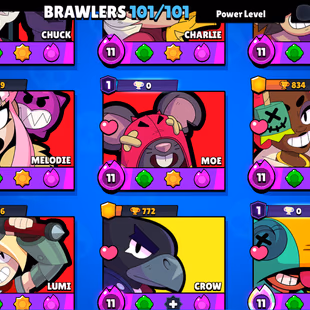 160-GEM / 3v3 WINS | 75.3K TROPHY - 320X SKINS | 101/101 BRAWLER | 72X MAX | 45X HYPER | NC AVAILABLE | BEST DEAL - Image 8