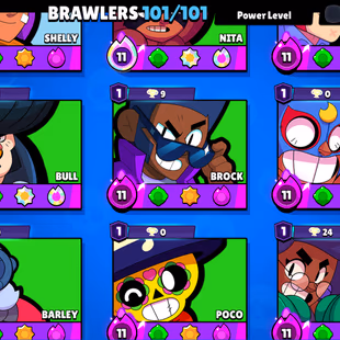 92 TOTAL PRESTIGE | 100K TROPHY-380X SKINS | 101/101 BRAWLER | 44X HYPER | 51X MAX | 80X LEVEL-10 | HIGH.T.-102K TROPHY  - Image 5