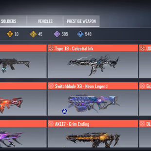 [Level 400] 21 Mythic & 45 Legendary Weapons | Mythic Dark Shepherd x 2 Leggy | Mythic USS9 x Snipers | Activision Only  - Image 1