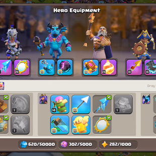🔥EPIC SB-MM-26!FB-24!XP 212!TH 17🔥HERO:91-93-54-66-41!NC 500! PURPLE WALLS! STRONG DEFENCE & TROOPS!INSTANT DELIVERY  - Image 5