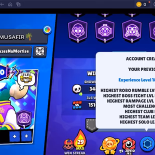 SIRIUS | 52 TITLES | 309 SKINS | 72.600 TROPHY | 100 BRAWLERS | 35 HYPERCHARGED | 55 MAXED BRAWLERS | 50 PRESTIGE - Image 7