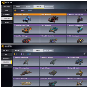 169 CP | 3 MYTHIC GUN ( 2 MAX ) 12 LEGENDARY GUN | 1 LEGENDARY SOLDIER | 2 LEGENDARY VEHICLE | 462 EPIC GUN  - Image 5