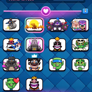 🔥KT15 XP68🔥 | 106 MAX 30 ELITE | 5 CARD LVL16 | 16 EVO | 11120 TROPHY | 187 EMOTE | 248 GEMS | INSTANT DELIVERY - Image 4