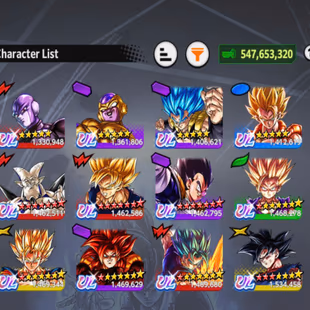 D817-IOS+Android-Nice Account 12 ULTRA(Goku Uis+SS4 Gogeta+SS2 Gohan+Vegtio+Gogeta)+40 Legends+Good Equipment+Good Team - Image 1