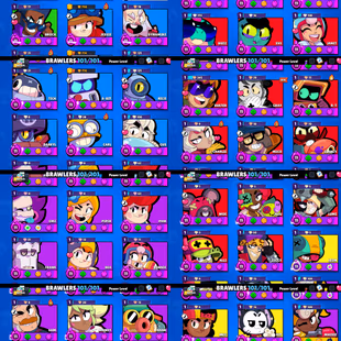 80k TROPHIES | 54 MAX POWER BRAWLERS | 101 BRAWLERS UNLOCK | 44 HYPERCHARGE | 388 SKINS | INSTANT DELIVERY - Image 4