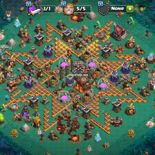 TH10 MAX//3 PAID SCENERY//CHAMPION KING LEGENDARY SKIN//WAR CHAMION SCENERY//NC FREE//MAGIC ITEMS GOOD - Image 1