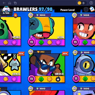 266 SKINS | 22 HYPERCHARGED | 74.784 TROPHIES | 97 BRAWLERS | 37 MAX BRAWLERS | 1 BUFFIES  - Image 3