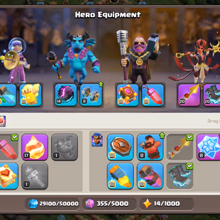 Xp-199 || Th17 || High Epic Equipment || Heroes 84-72-42-43-22 || 6 Builders || Nc Available || Cheapest - Image 5
