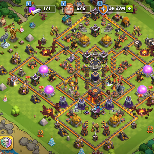 🔥TH10 MAXED[NOTHING LEFT TO UPGRADE]-7X EPIC EQUIPMENT-2X SCENERY-1X AQ SKIN-77 CWL MEDALS-FREE NC- LOTS OF MAGIC ITEMS - Image 1