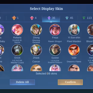 MLBB | Qinzy969 | LVL 52 | M6 PRIME & BASIC CLAUDE | STARLIGHT 2020 KARRIE | LUCKYBOX (2) | HERO 107 | SKINS 214 | FULL  - Image 7