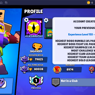 ❗❗ PRESTIGE 1 | 150 EPIC SKINS | 17 MYTHIC SKINS | 12 LEG SKINS | 80K TROPHIES | 99 BRAWLERS | 410 TOP SKINS | 78 MAXS - Image 6