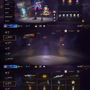 iOS/Android- Server EU- Level 56 - Rank Heroic - Set 47 - Emote 23 - Weapon 142 - Artifact 1 - Mythic 20 - Epic 53 - Cod - Image 5