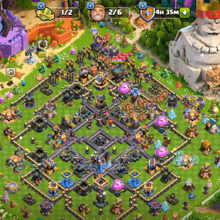 [LEAGUE SKINS] TH18 MAX 4 HERO | XP 218 | HERO 105-105-92-80-55 | FULL MAX WALL | NC 500 - Image 2