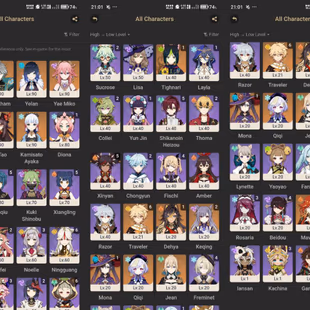 All Platform - NA(USA) - AR57 - 51 Character 15 5'Star - 4 Weapon 5'Star - Mavuika - Neuvillette - Yae Miko - Hu Tao - C - Image 5