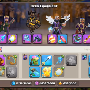 PREMIUM🔥 TH-16 🔥[10EPIC-R.SPEAR MAX-S.BALL-F.BALL-26] | HERO-58-56-44-47-44-3 | NC FREE | 400 medals | LOW PRICE - Image 7