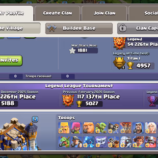 LEGED RANK 🎄 TH18 CLOSE MAX 🎄 GG-MX!SB-MX!AF-MX!FA-MX!DC-MX!SnB-MX!RS-MX!EB-MX | HERO-105-105-95-80-55|16X SKINS/237XP - Image 3