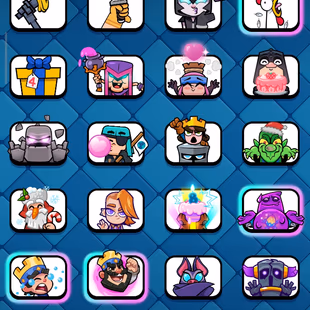 Level-44 || 15 Level Card 3 || 14 level Card 8 || 1200 Gems || Nc  Yes || 8700 Trophy || 63 Emote - Image 5