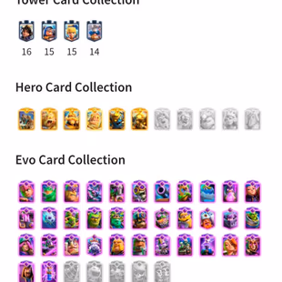 RAREST CRL 20 WIN EMOTE 🌸 KT 16 37 MAX CARDS 82 XP 106 ELITE CARDS 35 EVOLUTIONS 6 HEROES ULTIMATE CHAMPION 12500 CUPS - Image 4