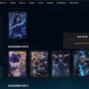 SEVER [ EUW ] -118 LVL  - UNRANK - 23 SKINS - 90 CHAMP [ 22806 BE - 425 RP ] - FULL ACCESS RARE PAXS SKINS - Image 1