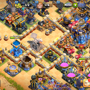 🔥TH 18 DEFENSE NEAR MAX🔥XP 242-HERO 88-88-85-80-55- 2 EPIC MAX 5 EPIC 26 LEVEL-DEFEBS ALMOST MAX-NC YES-DRAGON STATUE - Image 3